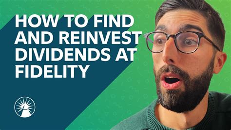 When you are online and viewing your portfolio page, on the right under All Accounts click on ". . How to reinvest dividends fidelity